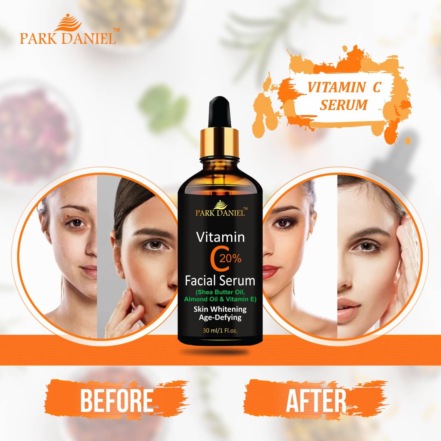 Park Daniel Vitamic C Facial Serum 20% ( Pack of 1 ) of 30 ML Park Daniel Vitamic C Facial Serum 20% ( Pack of 1 ) of 30 ML
