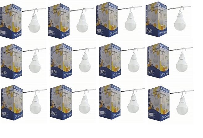Remen Led Lites - 4W Cool Day Light LED Bulb ( Pack of 12 )