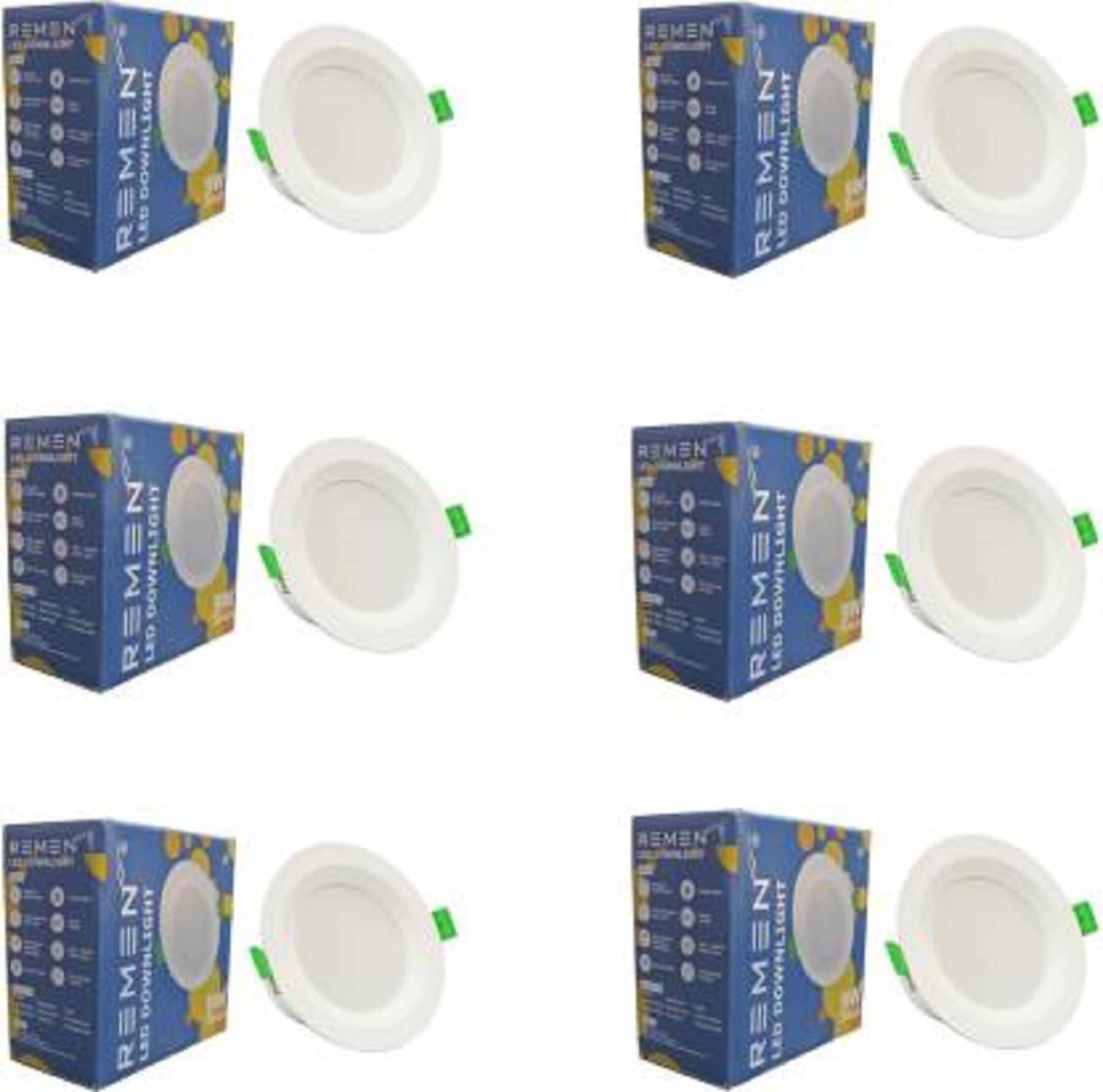 Remen Led Lites - 9W Cool Day Light LED Bulb ( Pack of 6 )