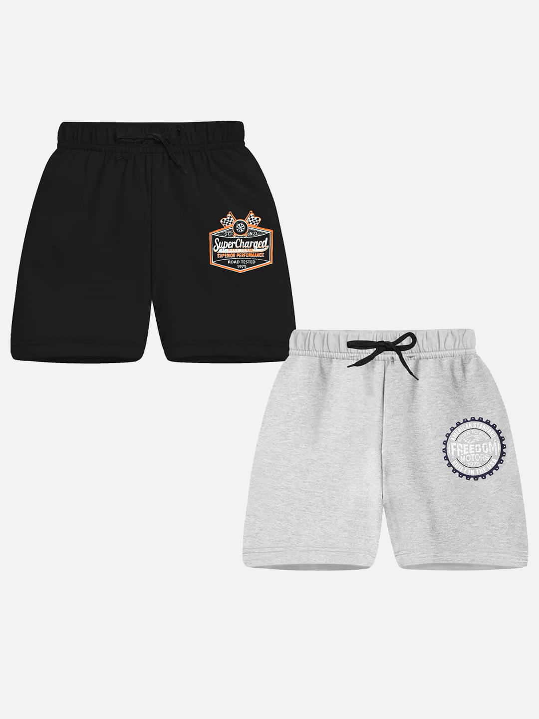     			Trampoline Pack of 2 Cotton Shorts For Boys ( Multi )