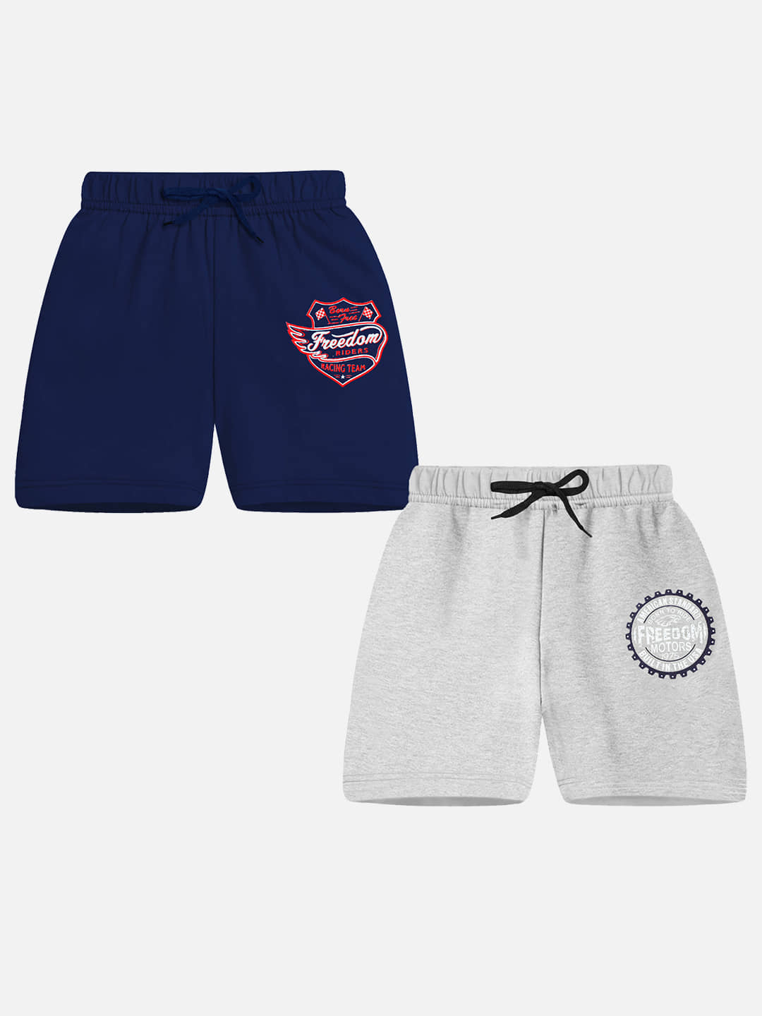Trampoline Pack of 2 Cotton Shorts For Boys ( Multicolor 2 ) - Shorts | Buy online on ZillyBuy