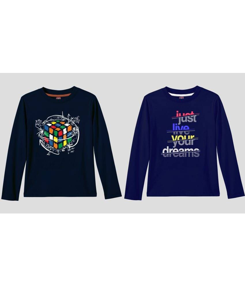     			Ariel Pack of 2 Boys Cotton Blend T-Shirt ( Multicolor )