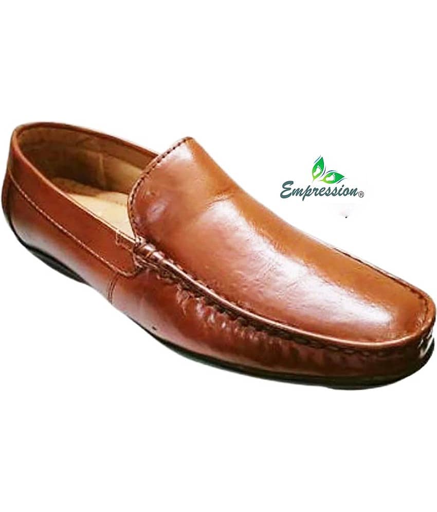 Empression - Tan Men's Slip on - Formal Shoes | Buy online on ZillyBuy