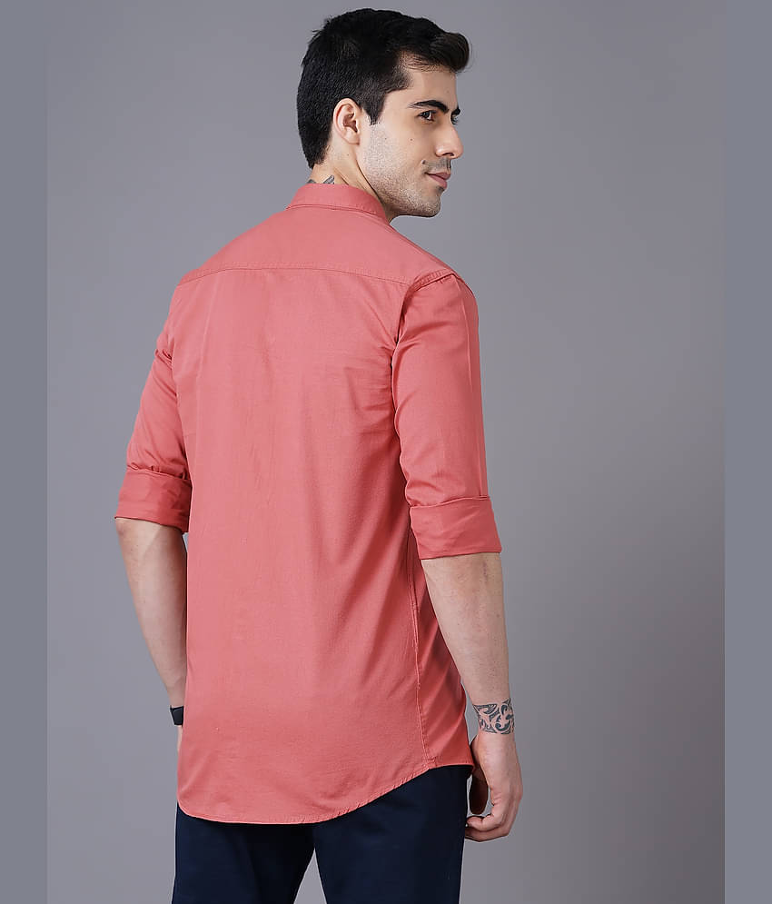 K-LARA - Pink Cotton Slim Fit Men's Casual Shirt ( Pack of 1 )