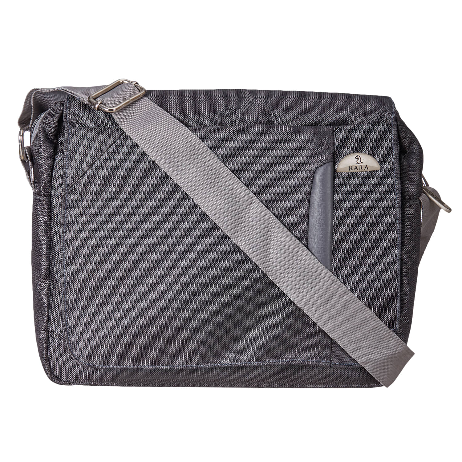     			Kara - Grey Solid Messenger Bag