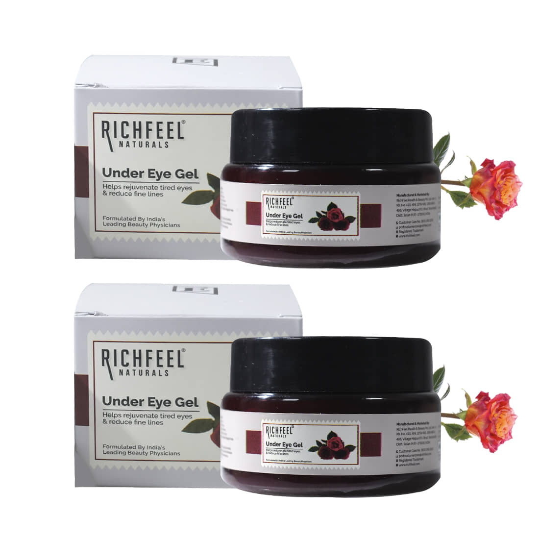 Richfeel Under Eye Gel 50 Gms Pack of 2 Eye Mask 100 g - Makeup - Eyes | Buy online on ZillyBuy