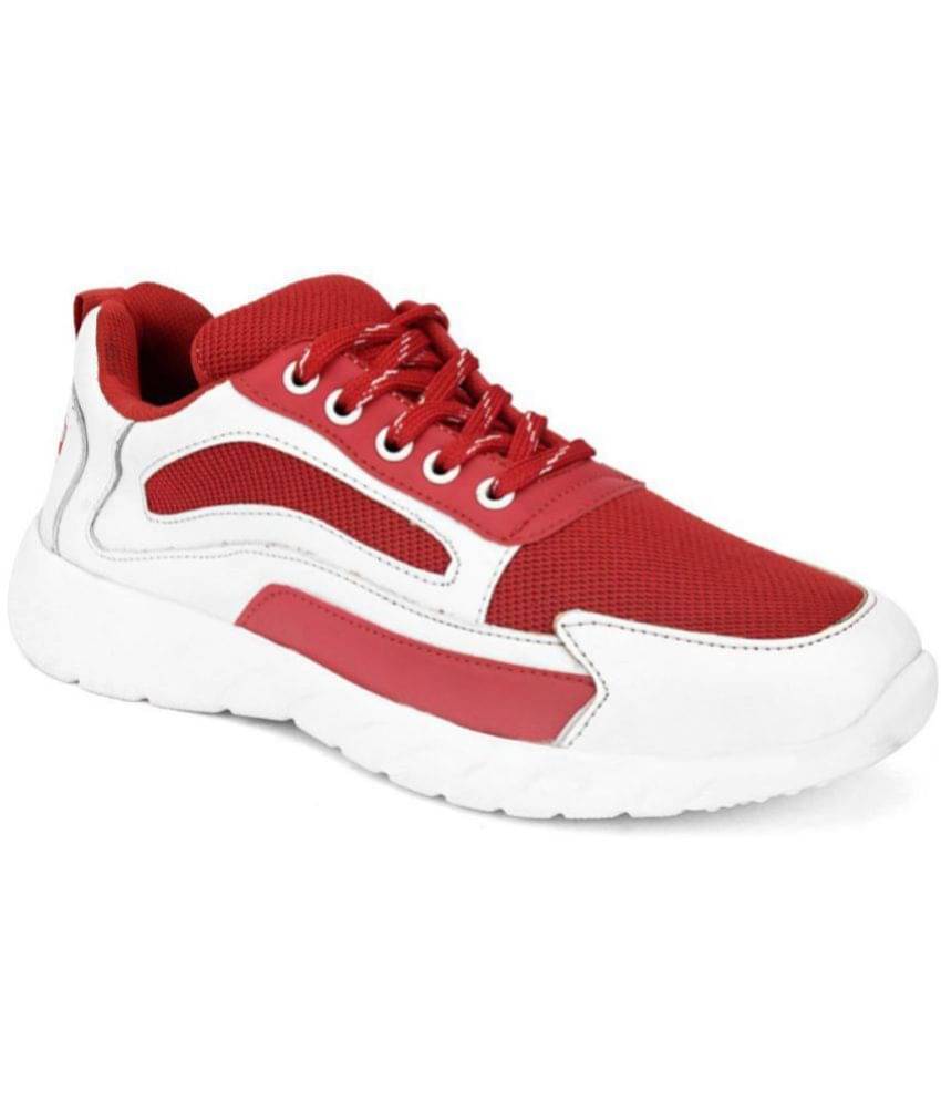     			SCETTRO - Red Men's Sneakers