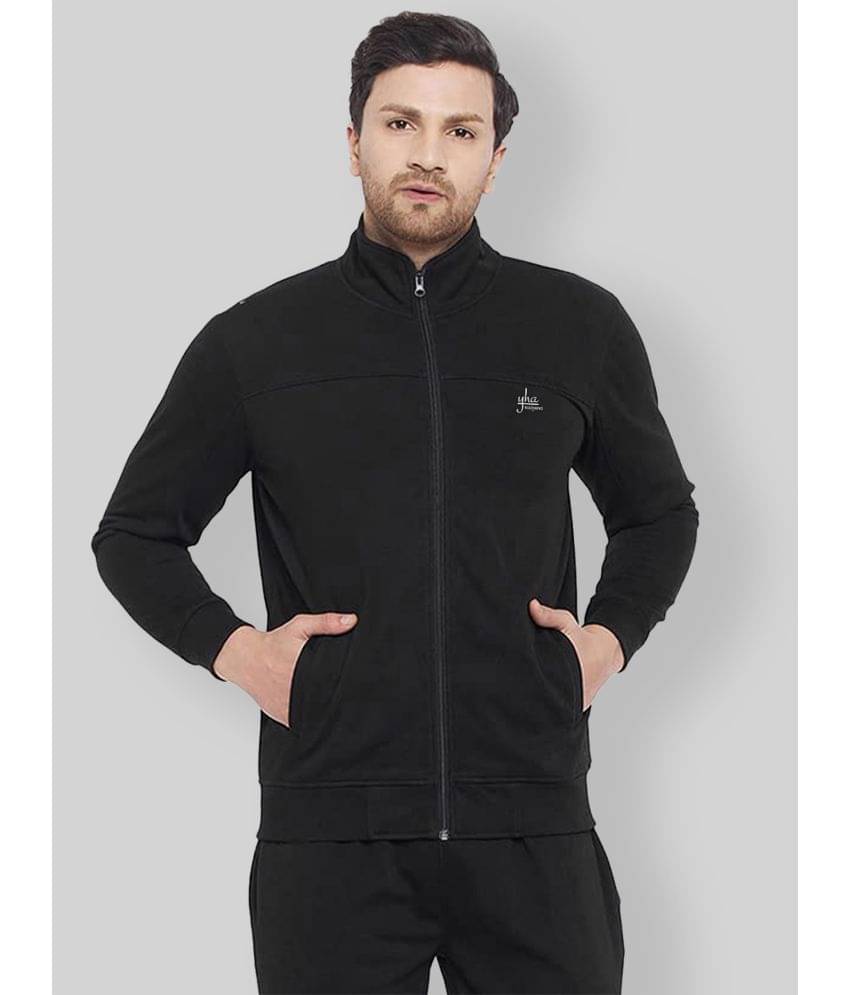     			YHA - Black Fleece Regular Fit Men's Sweatshirt ( Pack of 1 )