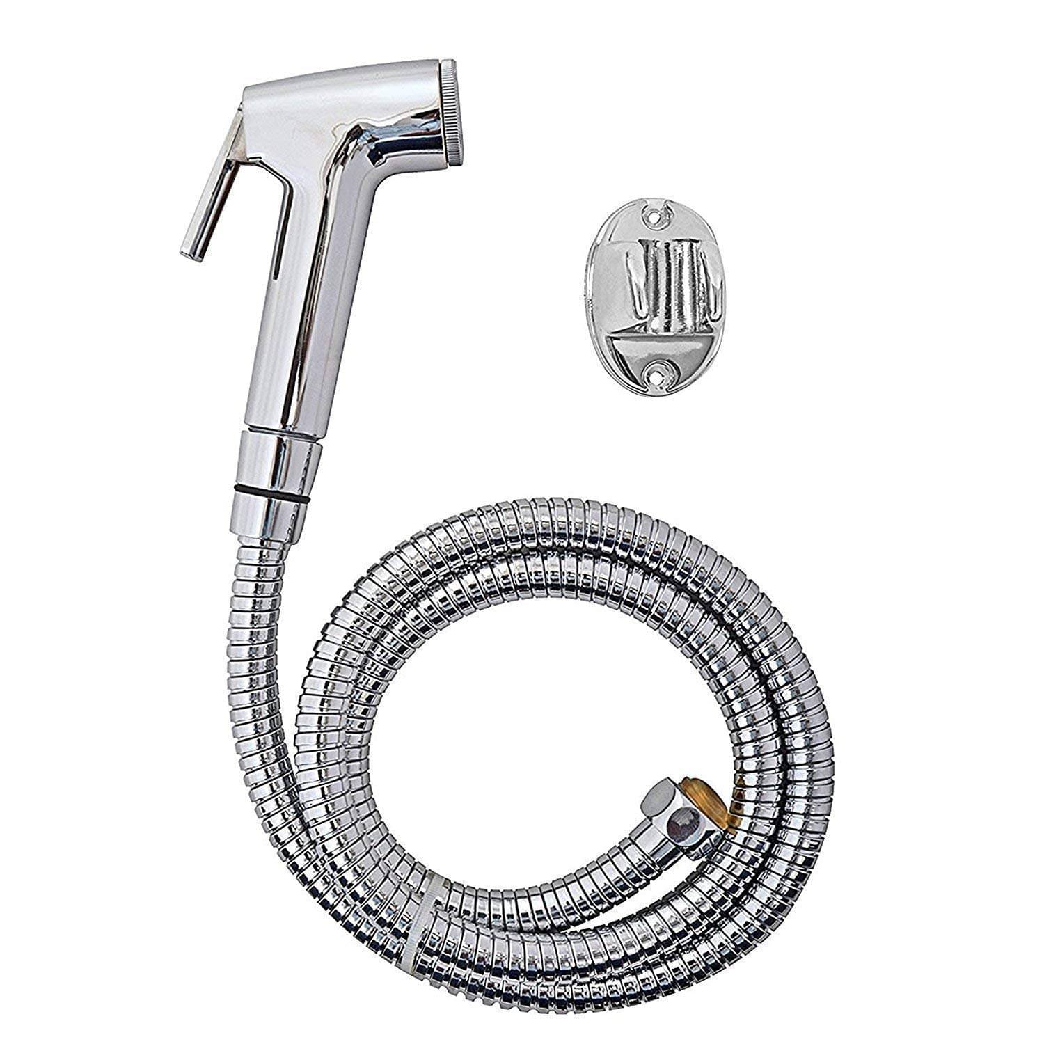     			BathEstore (Health Faucet) ABS Health Faucet Shower Toilet Jet Spray with 1Mtr Flexible Hose Faucet Set