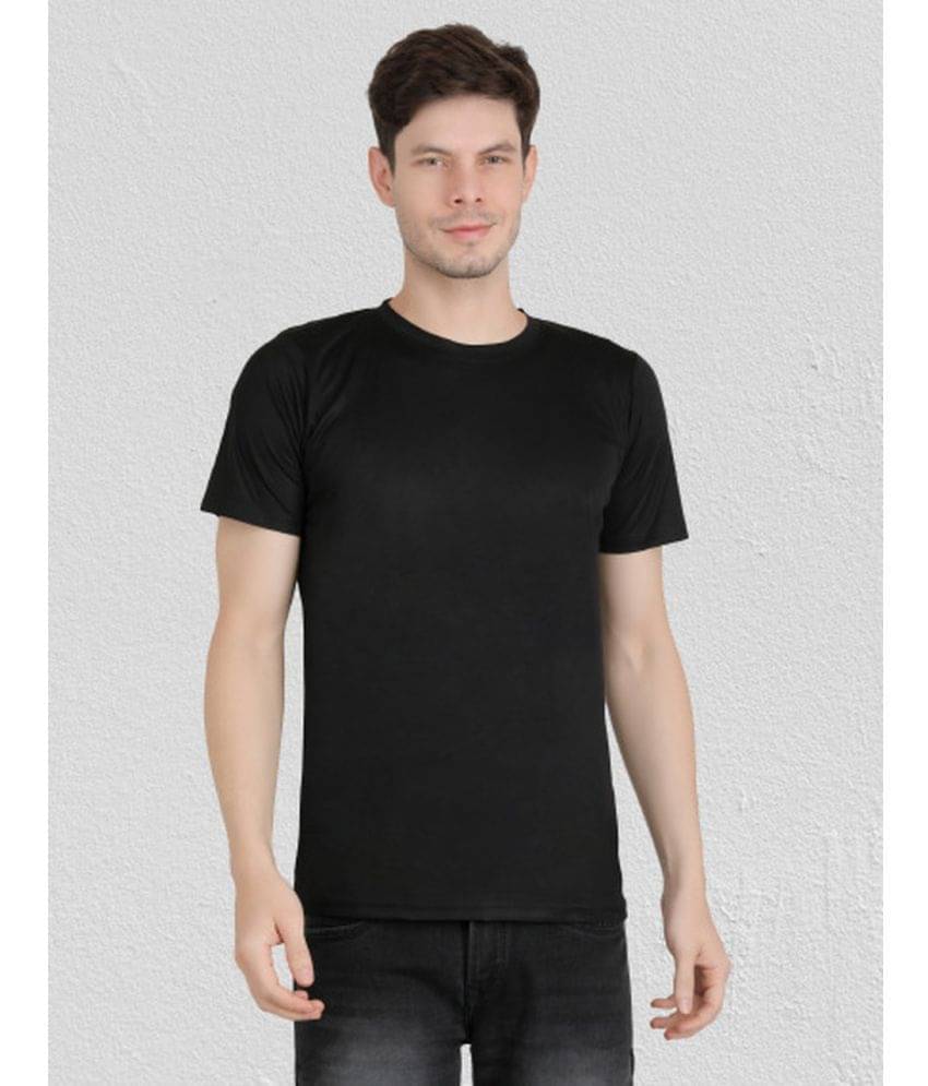 Ben Toi Pack of 1 Polyester Regular Fit Men's T-Shirt ( Black ) Ben Toi Pack of 1 Polyester Regular Fit Men's T-Shirt ( Black )