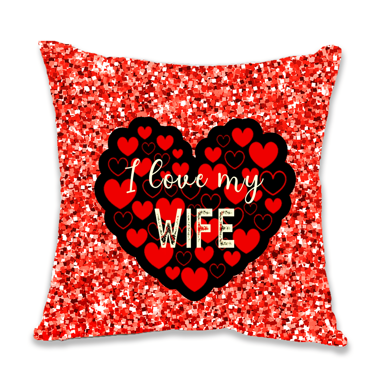     			Ros - Red Gifting Quotes Cushion