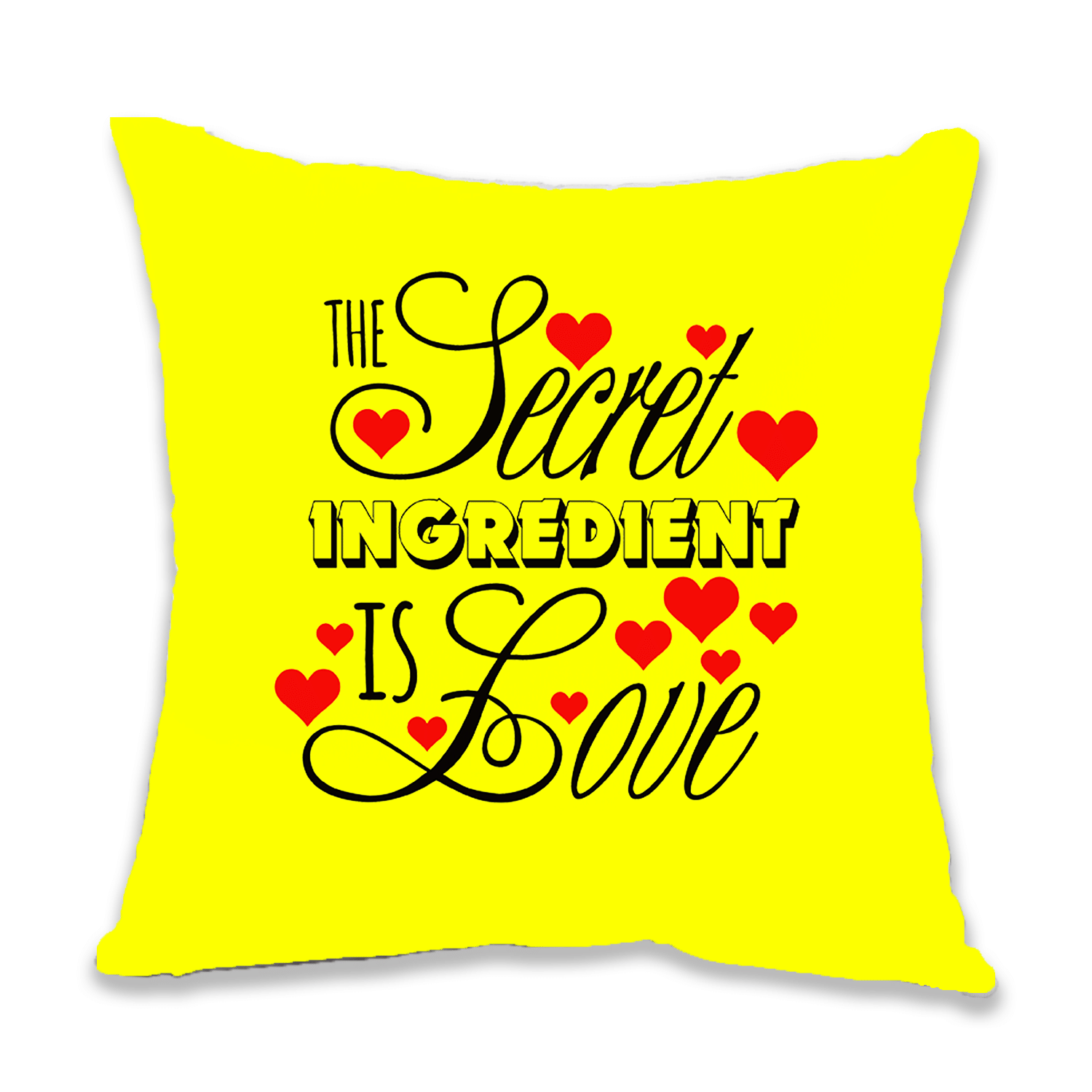     			Ros - Yellow Gifting Quotes Cushion