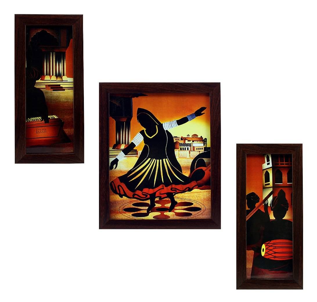     			Indianara - Folk Art Painting With Frame