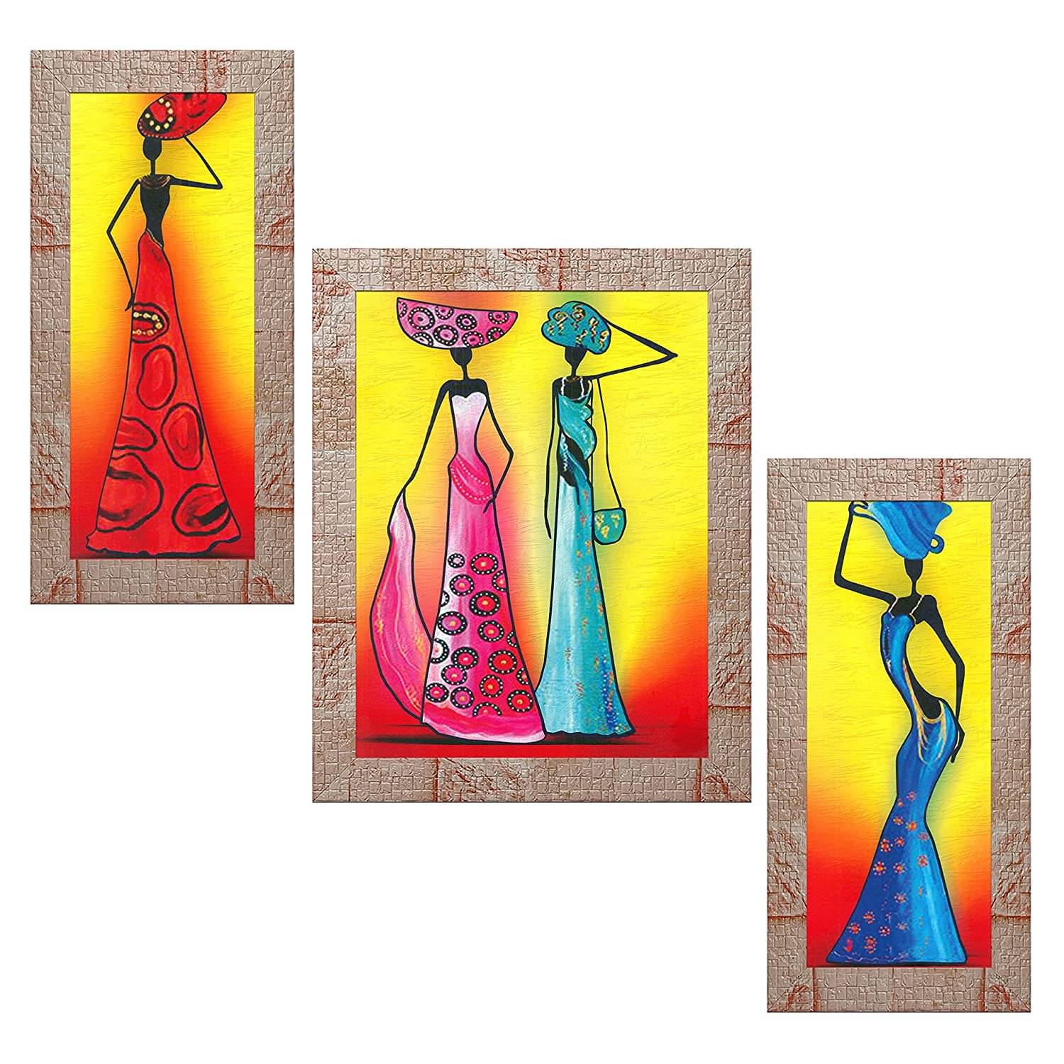     			Indianara - Folk Art Painting With Frame
