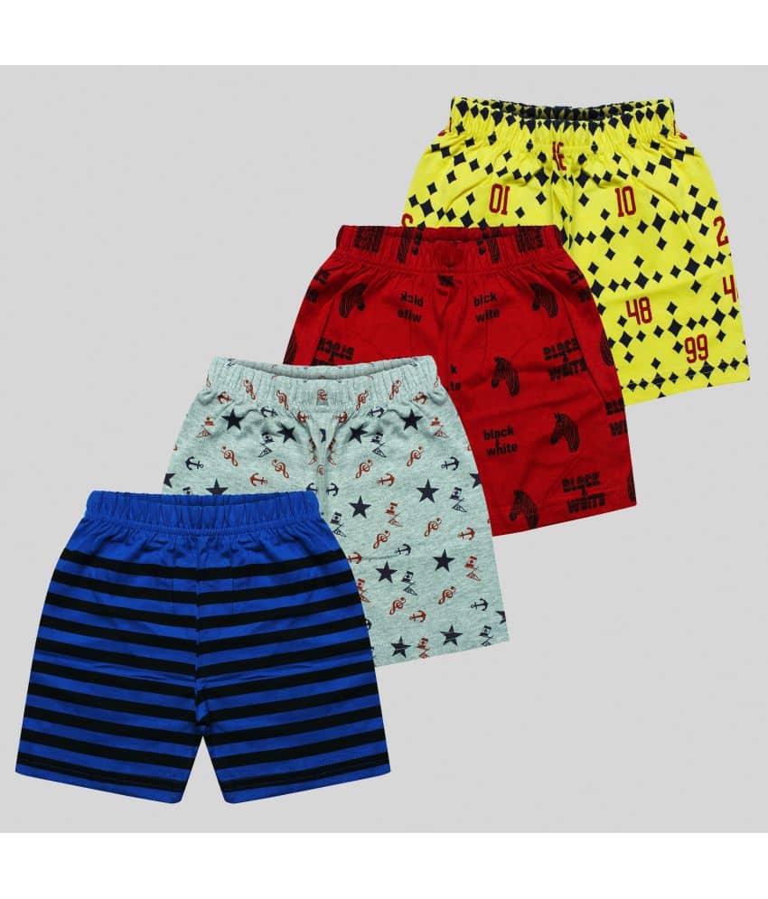 MIST N FOGG Pack of 4 Cotton Shorts For Boys ( Multi Color ) - Shorts | Buy online on ZillyBuy
