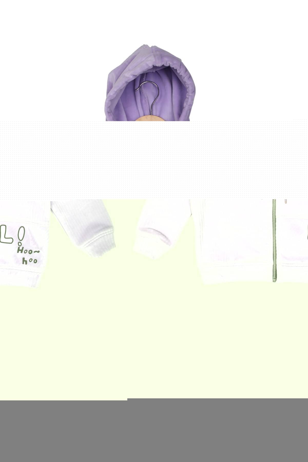     			PEACHIES Girls Polyester Sweatshirt ( Lavender )