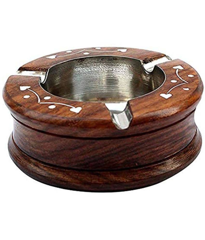 Wooden Beautiful And Useful Ashtray - Cookware | Buy online on ZillyBuy