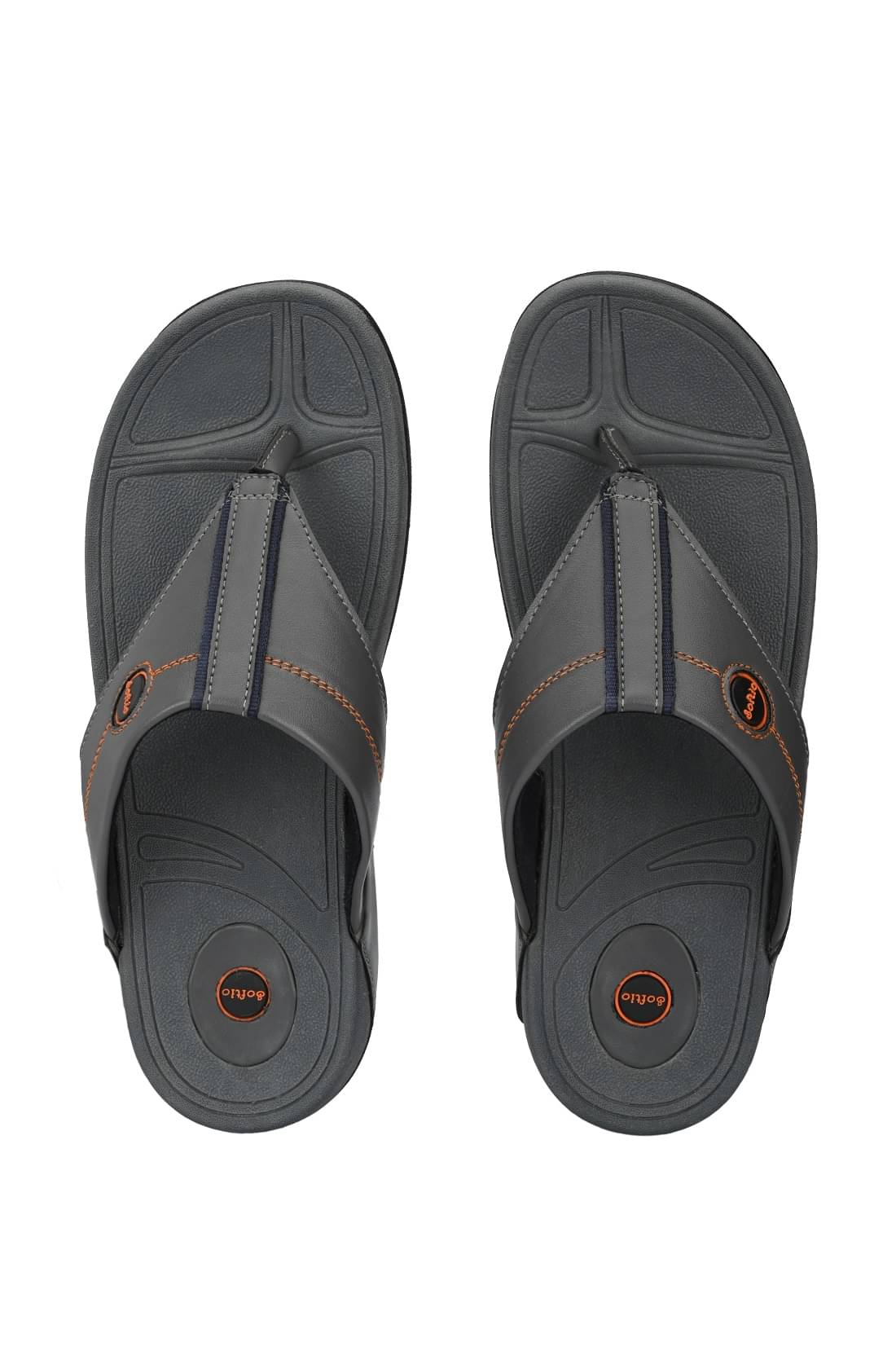     			softio - Gray Men's Thong Flip Flop