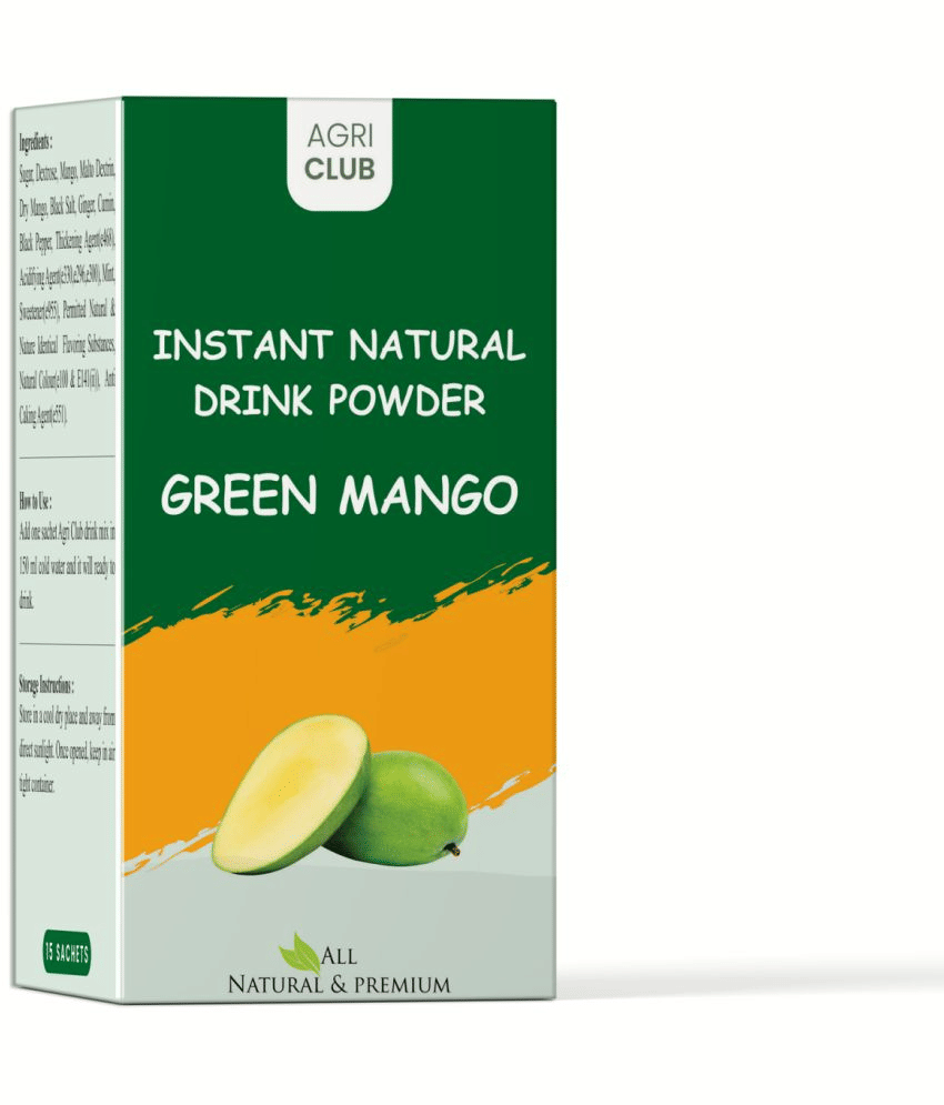 Agri Club Green Mango Drink Powder Instant Mix 15 Sachets 225 gm Agri Club Green Mango Drink Powder Instant Mix 15 Sachets 225 gm