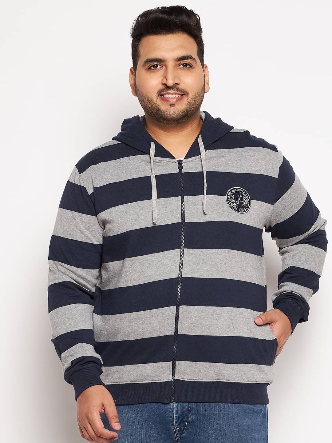 AUSTIVO - Grey Cotton Blend Regular Fit Men's Sweatshirt ( Pack of 1 ) AUSTIVO - Grey Cotton Blend Regular Fit Men's Sweatshirt ( Pack of 1 )