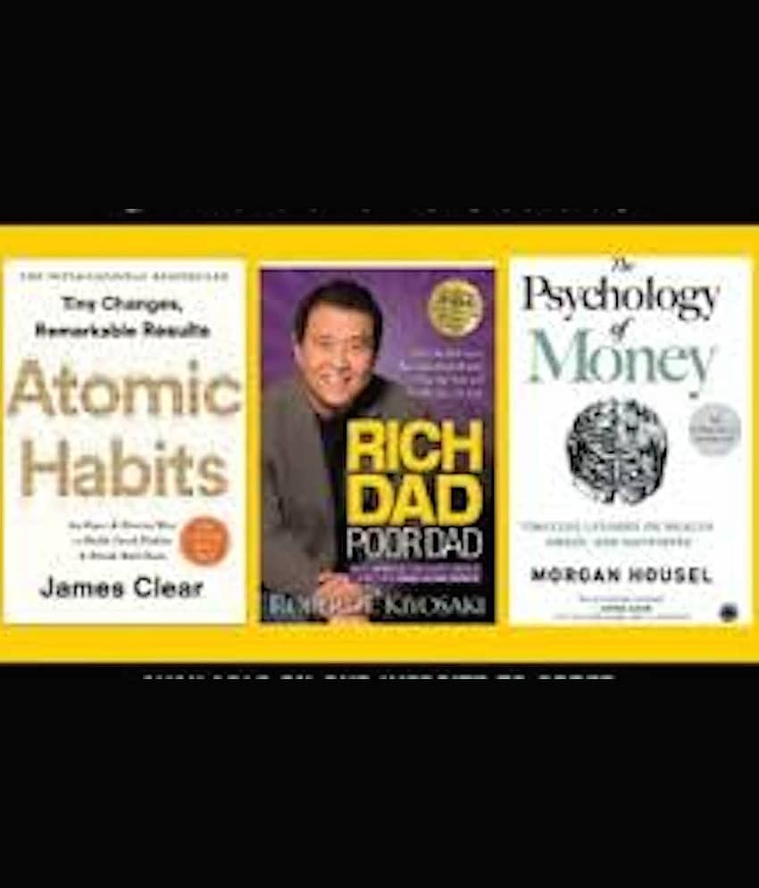 AtomicHabits + Rich Dad Poor Dad + Psychology Of Money - Stationery | Buy online on ZillyBuy