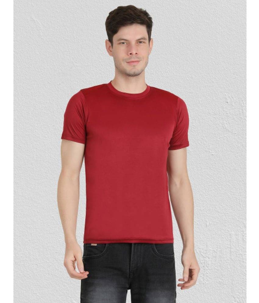     			Ben Toi Pack of 1 Polyester Regular Fit Men's T-Shirt ( Maroon )