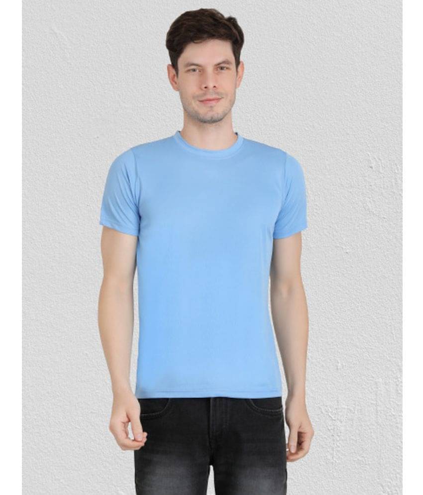     			Ben Toi Pack of 1 Polyester Regular Fit Men's T-Shirt ( Sky Blue )