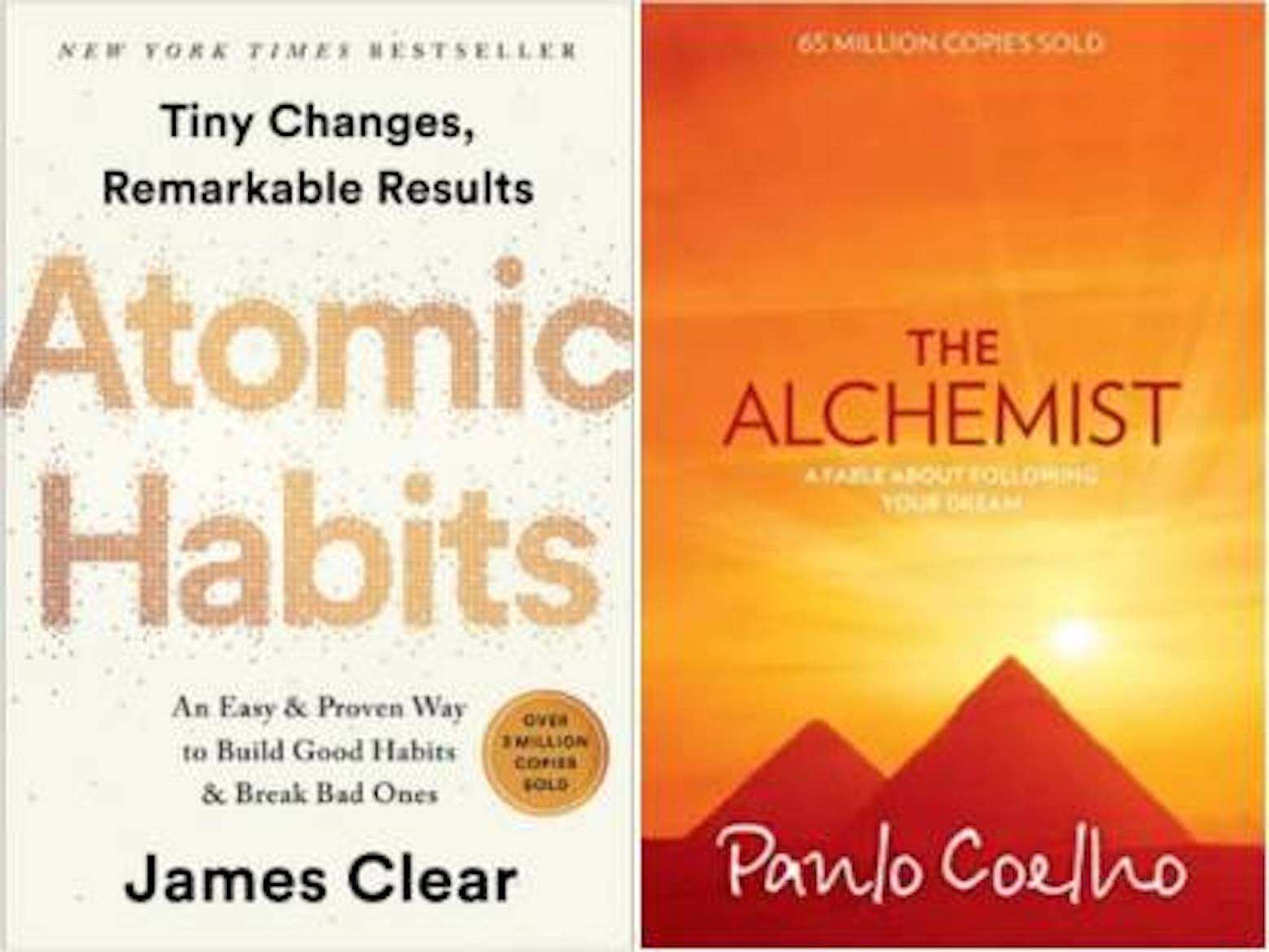     			Combo Of 2 Best Sellerr Books: Attomic Habbitss + The Allchemiistt