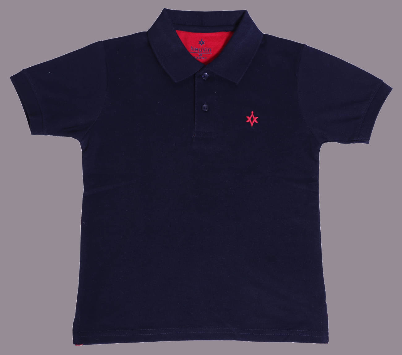     			NEUVIN Pack of 5 Boys Cotton Blend T-Shirt ( Navy Blue )
