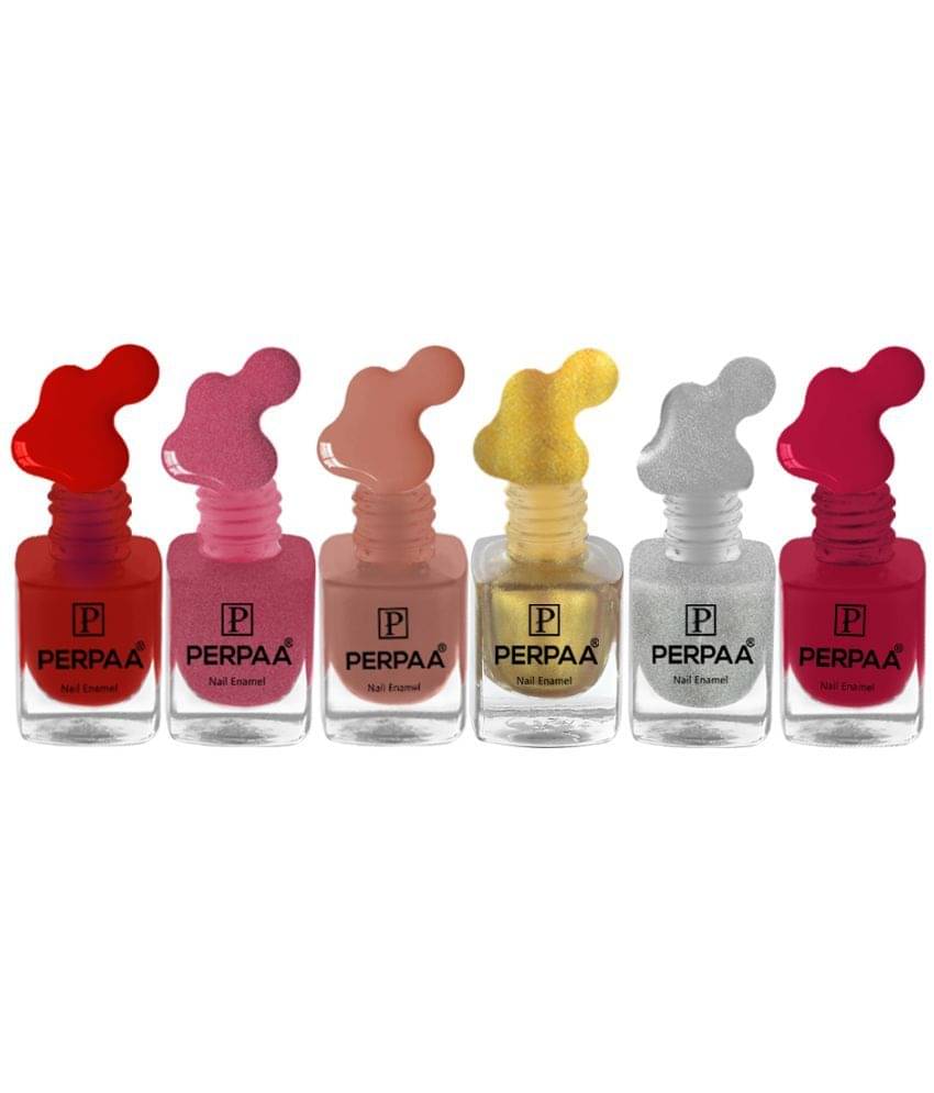     			Perpaa - Gold Nail Polish ( Pack of 6 )