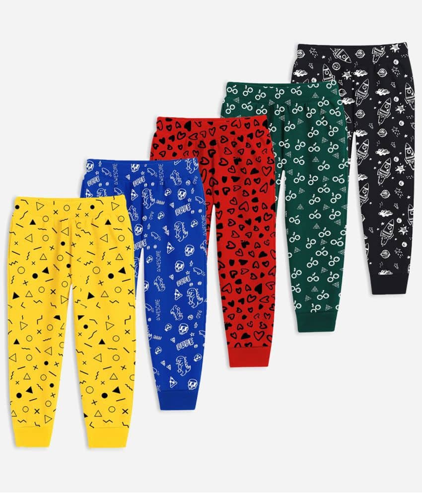 Trampoline Pack of 5 Boys Cotton Blend Trackpant ( Multicolor 1 ) - Track Pants | Buy online on ZillyBuy