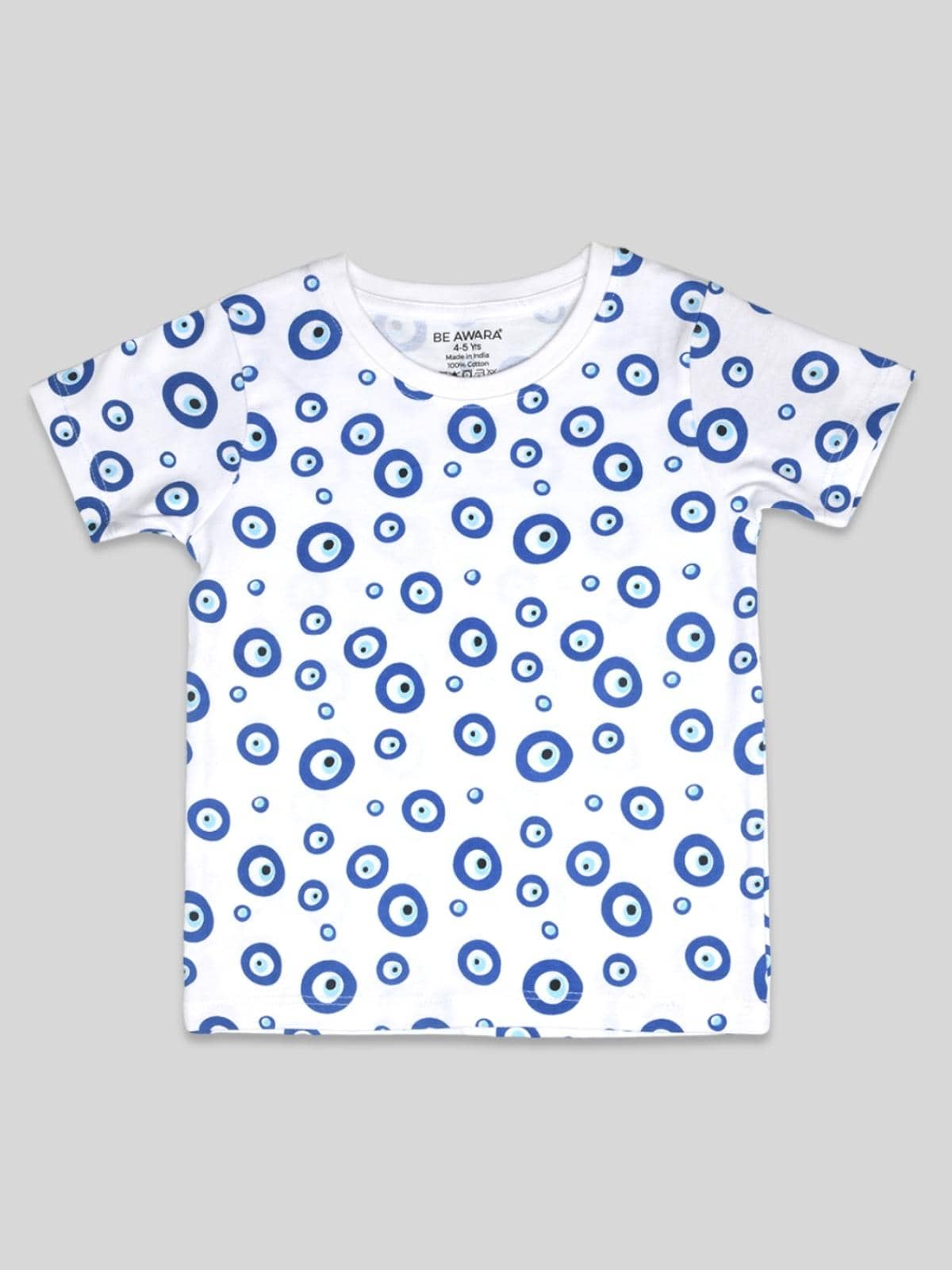 Be Awara Pack of 1 Boys Cotton Polo T-Shirt ( White )