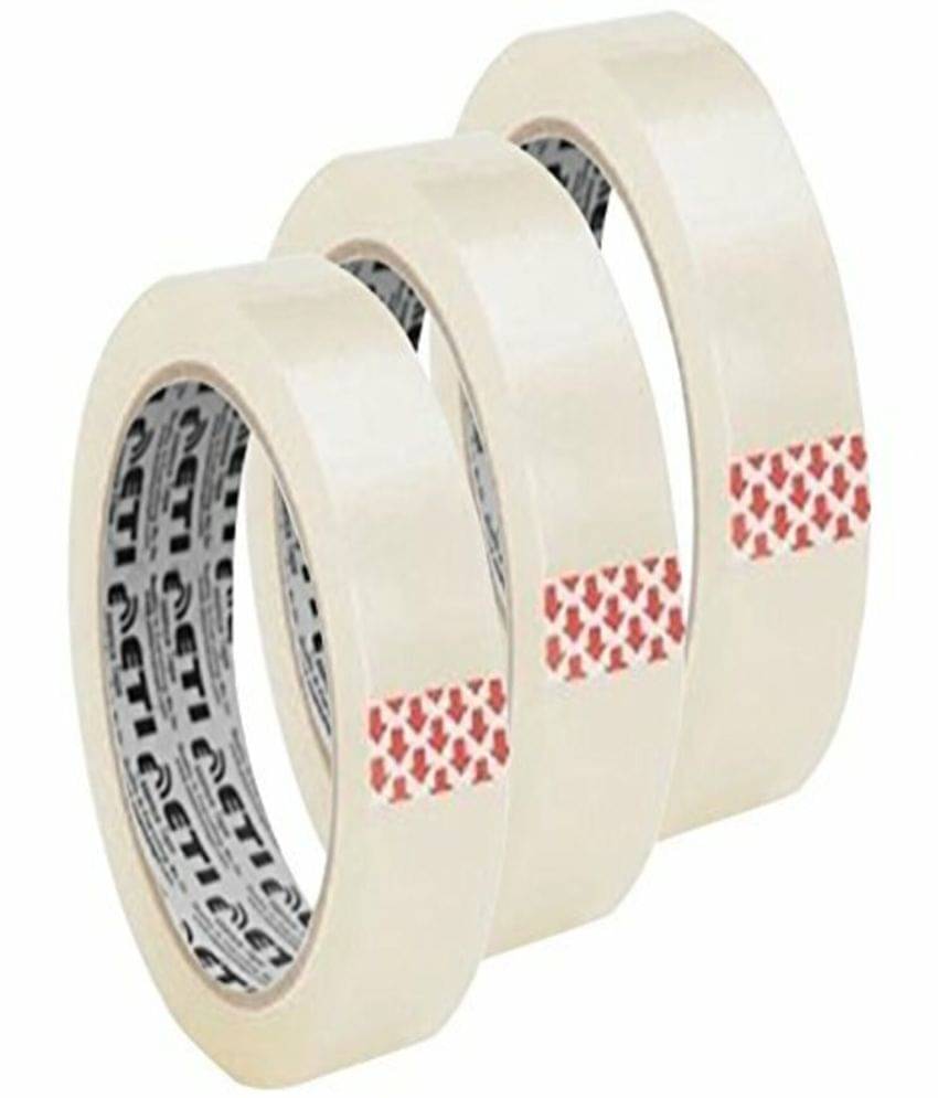     			ETI - Transparent Cello Packaging Tape 24mmX65mtr (Pack of 3)