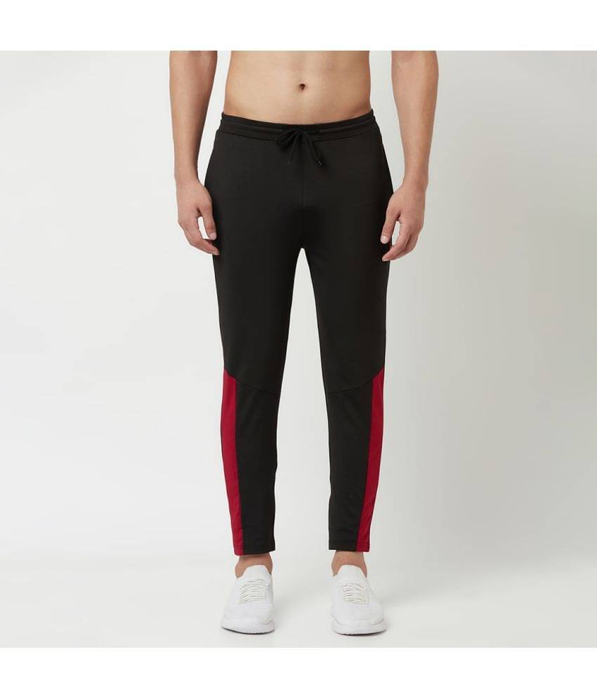     			Glito - Black Polyester Men's Sports Trackpants ( Pack of 1 )