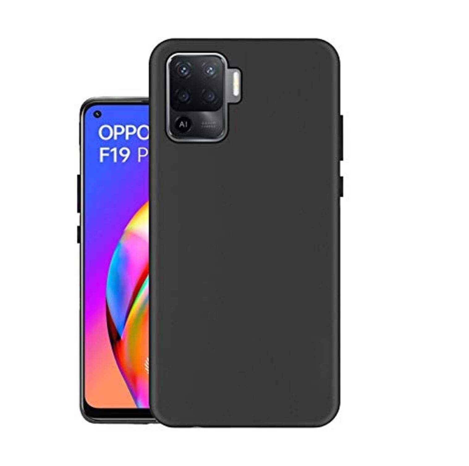 Spectacular Ace - Black Silicon Plain Cases Compatible For Oppo F19 Pro ( Pack of 1 )     			Spectacular Ace - Black Silicon Plain Cases Compatible For Oppo F19 Pro ( Pack of 1 )