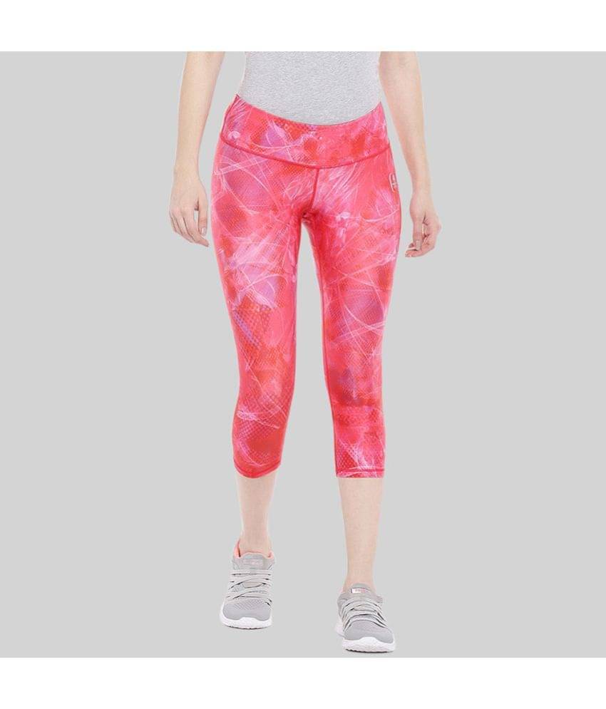     			Swee - Pink Polyester Slim Fit Women's Sports Tights ( Pack of 1 )