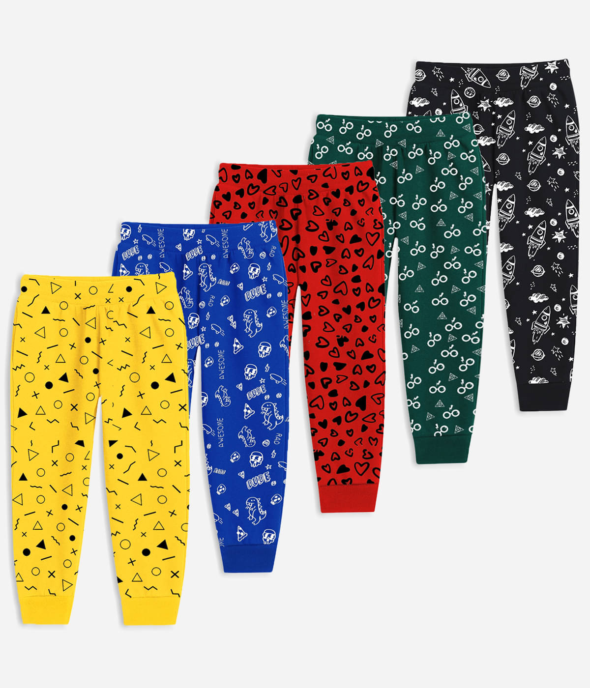 Trampoline Pack of 5 Baby Boys Cotton Blend Trackpant ( Multicolor 8 ) Trampoline Pack of 5 Baby Boys Cotton Blend Trackpant ( Multicolor 8 )