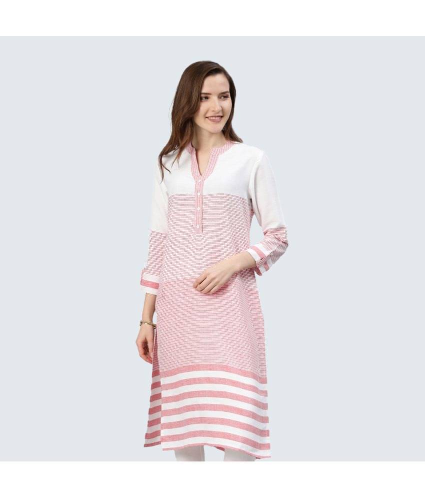 Yash Gallery - Pink Viscose Women's Straight Kurti ( Pack of 1 ) Yash Gallery - Pink Viscose Women's Straight Kurti ( Pack of 1 )