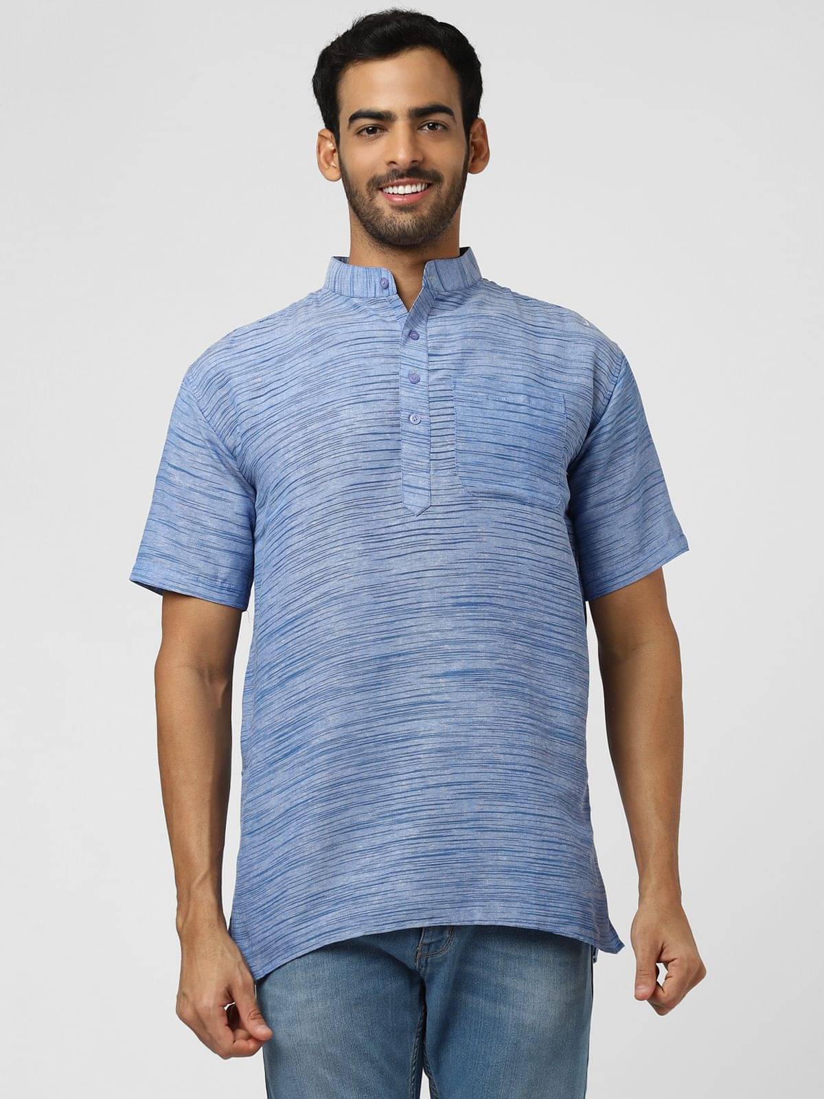     			DESHBANDHU DBK - Blue Cotton Men's Kurta ( Pack of 1 )