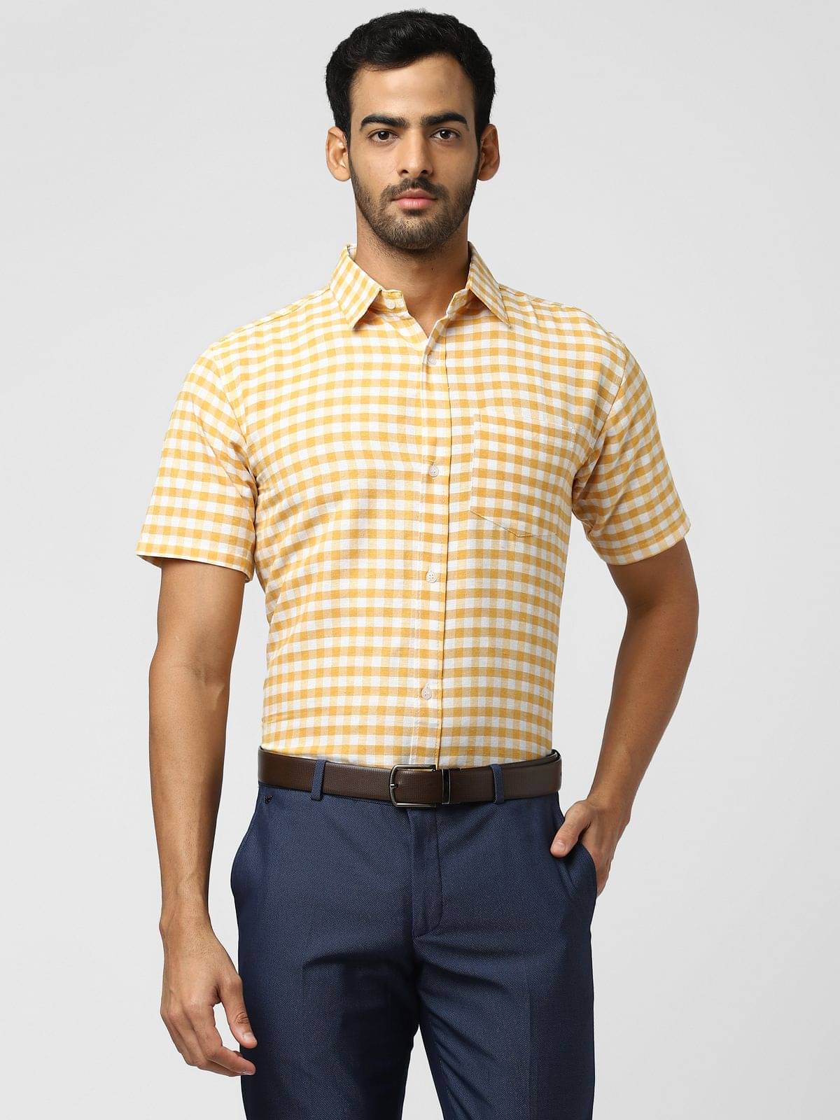     			DESHBANDHU DBK - Multicolor Cotton Regular Fit Men's Formal Shirt (Pack of 1)