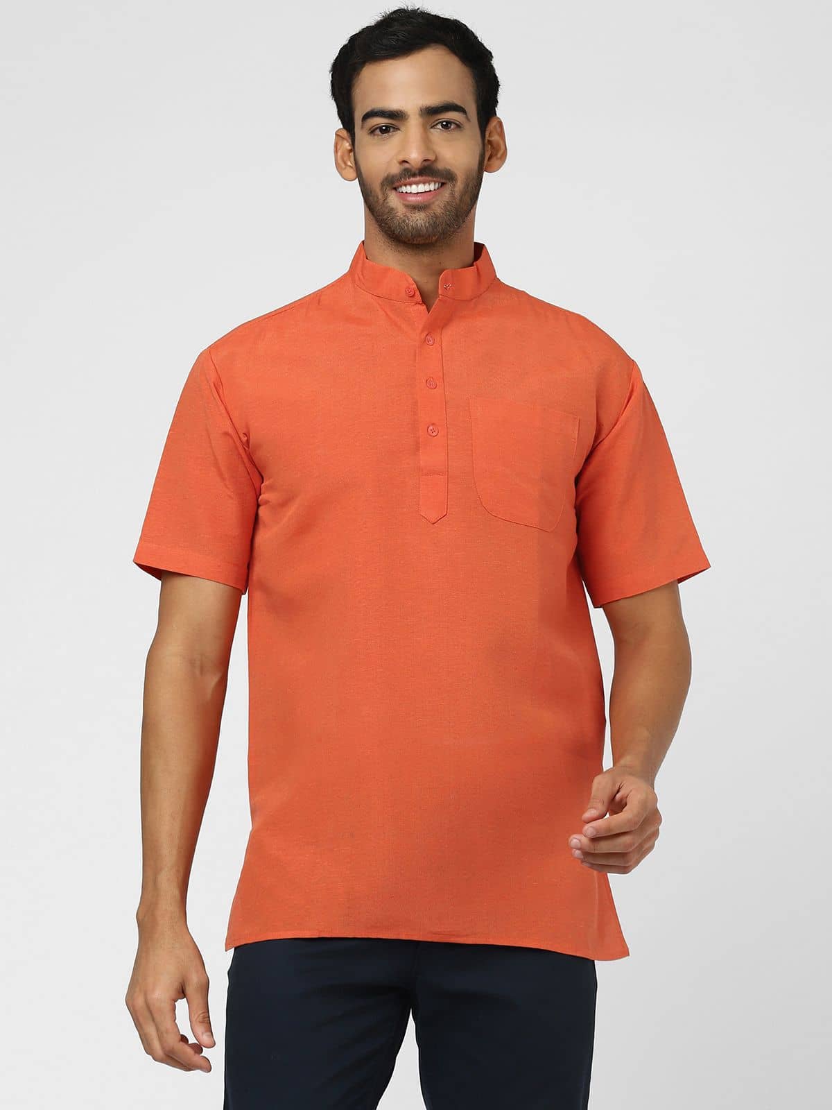 DESHBANDHU DBK - Orange Cotton Men's Regular Kurta ( Pack of 1 ) - Kurtas & Kurta Sets | Buy online on ZillyBuy
