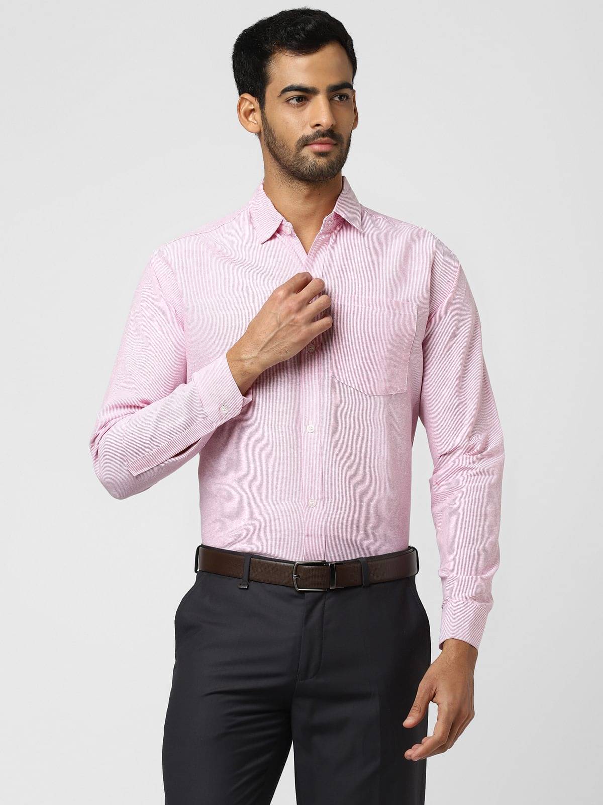     			DESHBANDHU DBK - Pink Cotton Regular Fit Men's Casual Shirt ( Pack of 1 )