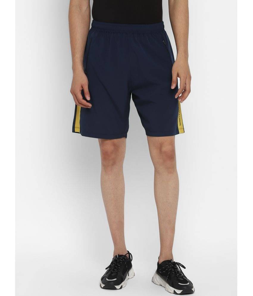     			OFF LIMITS - Navy Polyester Men's Running Shorts ( Pack of 1 )