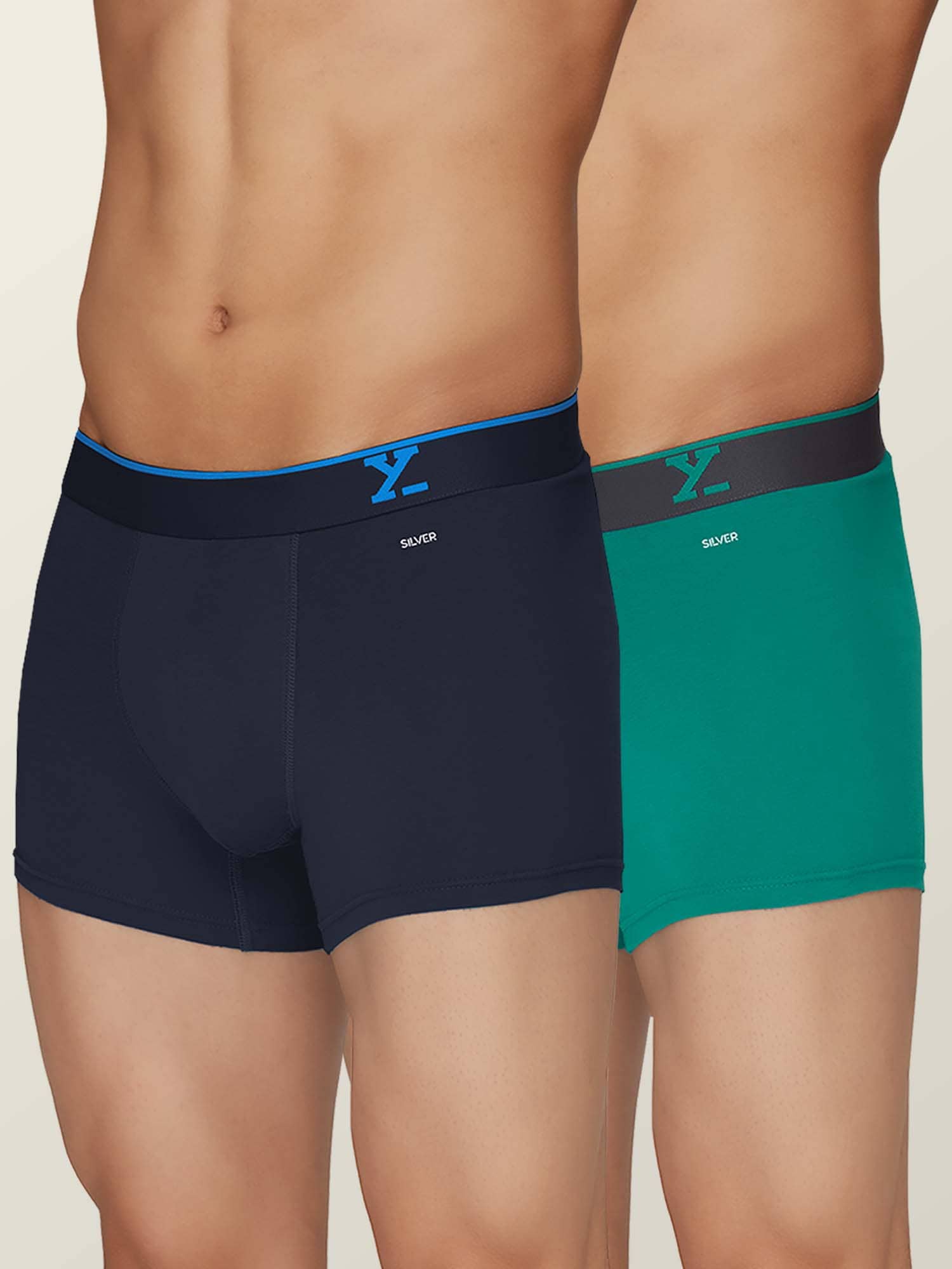 XYXX Pack of 2 Cotton Trunks For Men's ( Multicolor )