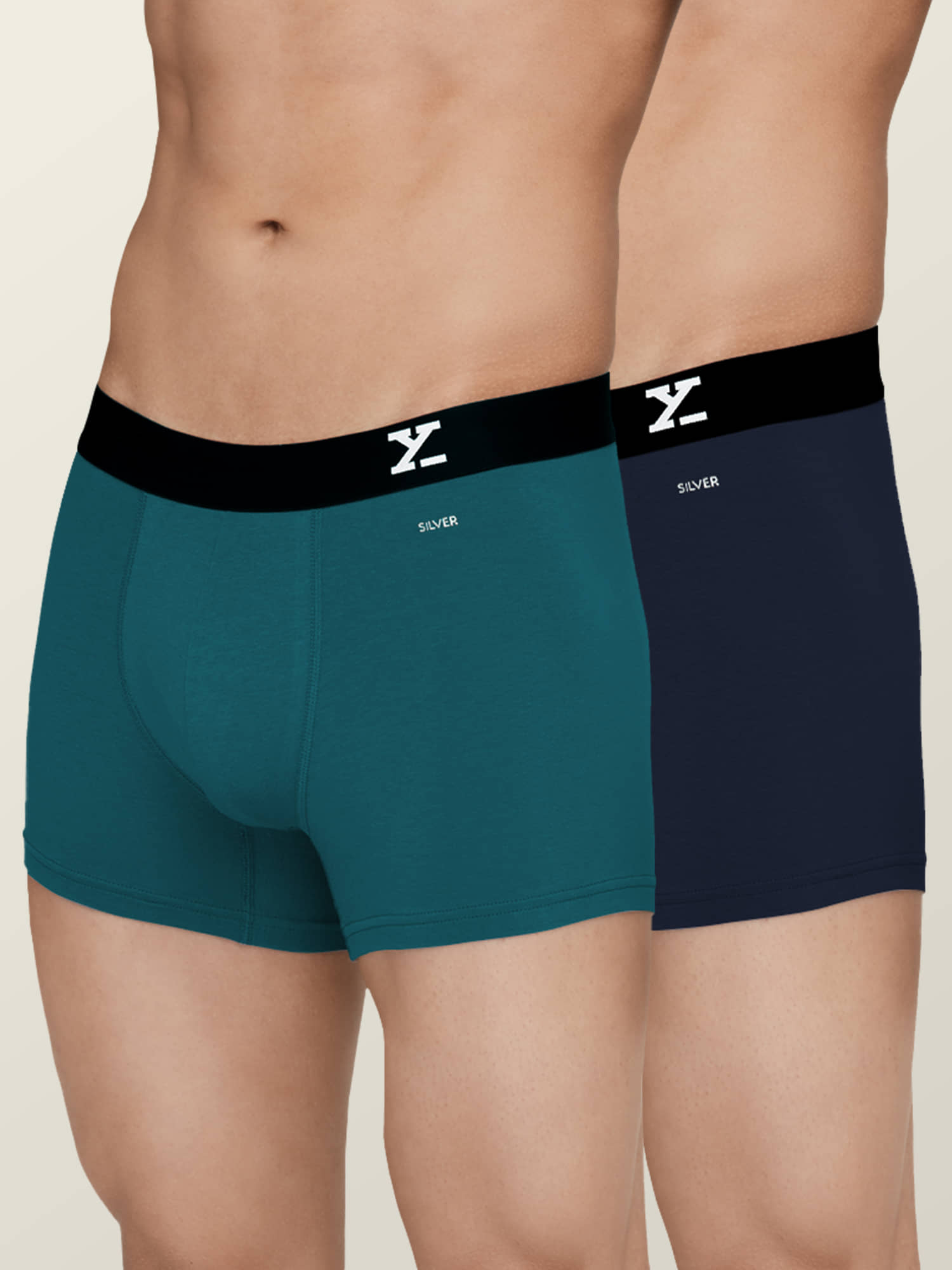 XYXX Pack of 2 Cotton Trunks For Men's ( Multicolor )