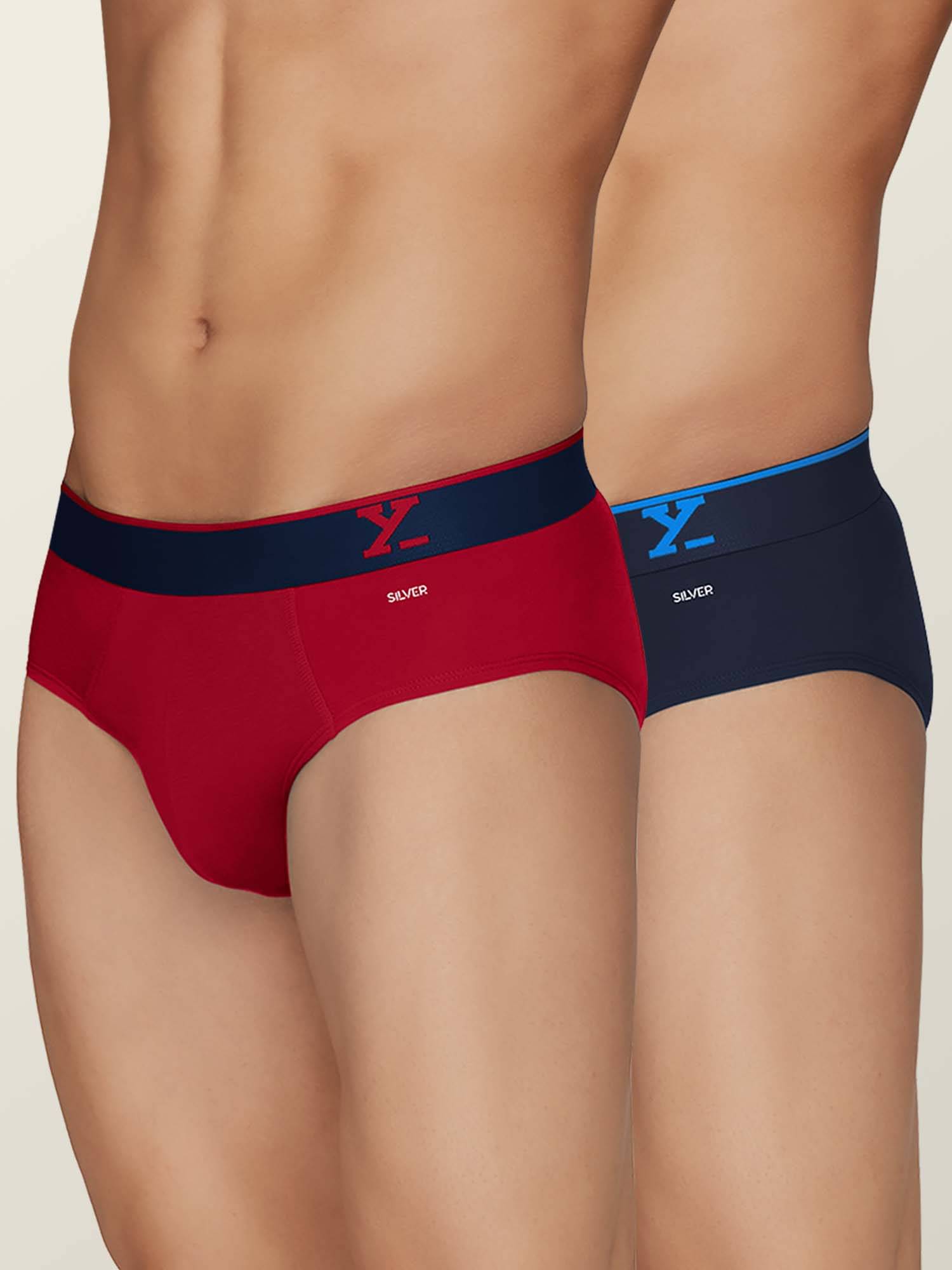 XYXX Pack of 2 Cotton Briefs For Men's ( Multicolor ) XYXX Pack of 2 Cotton Briefs For Men's ( Multicolor )