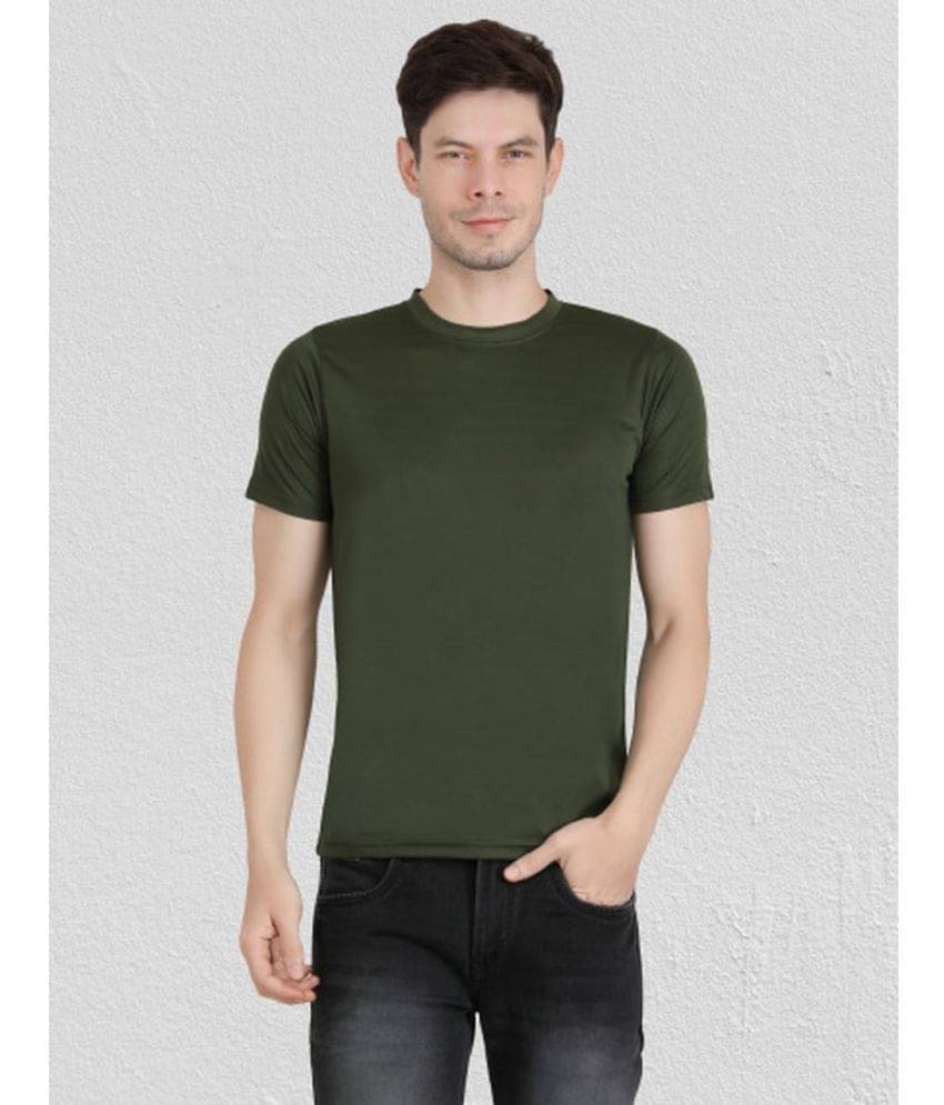     			Ben Toi Pack of 1 Polyester Regular Fit Men's T-Shirt ( Olive )