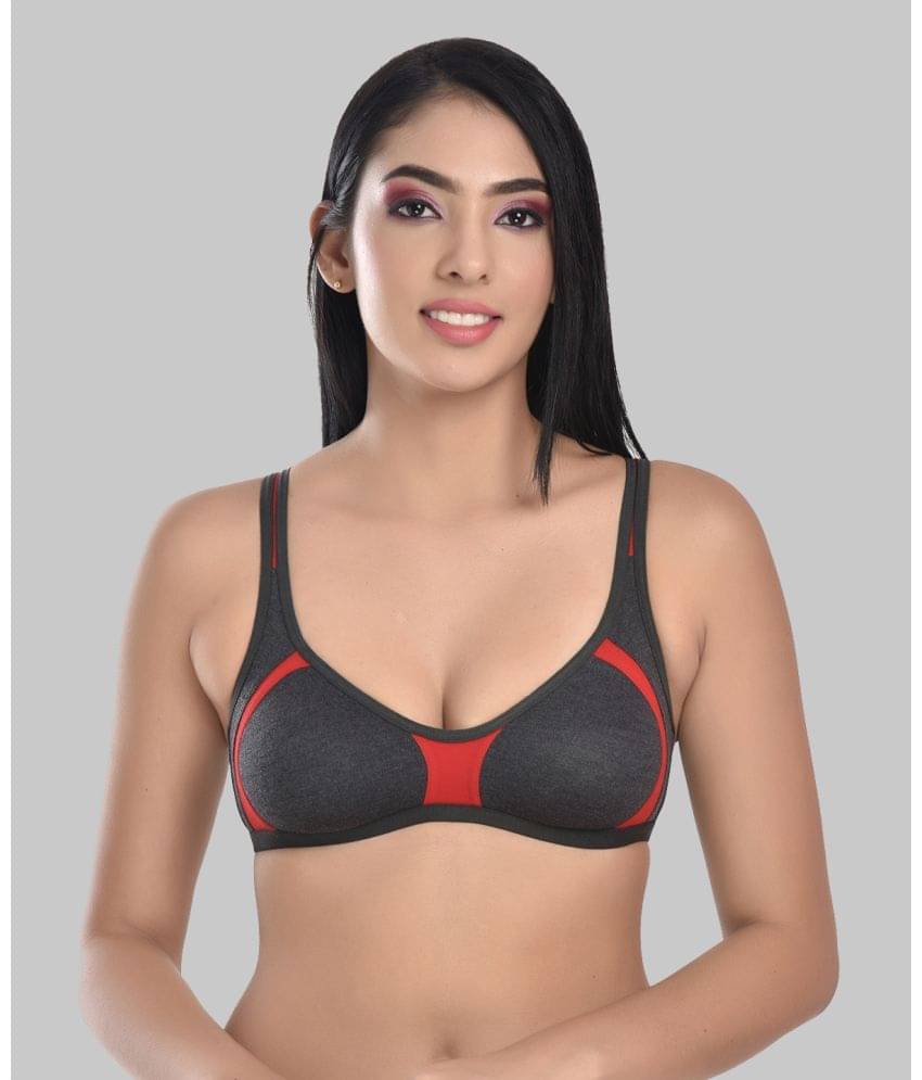     			Elina Cotton Non Padded Women's T-Shirt Bra ( Black )