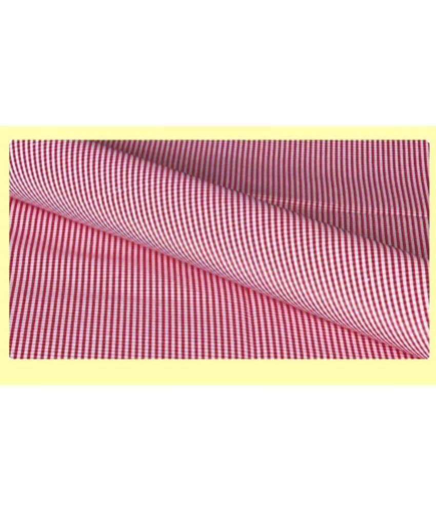 Makhanchor - Red Cotton Men's Unstitched Shirt Piece ( Pack of 1 ) - Unstitched Fabrics | Buy online on ZillyBuy