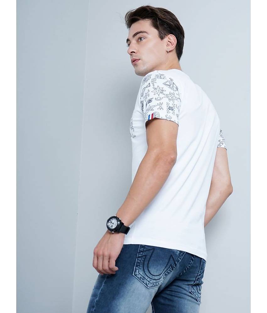 Paul Street Pack of 1 Cotton Slim Fit Men's T-Shirt ( White )